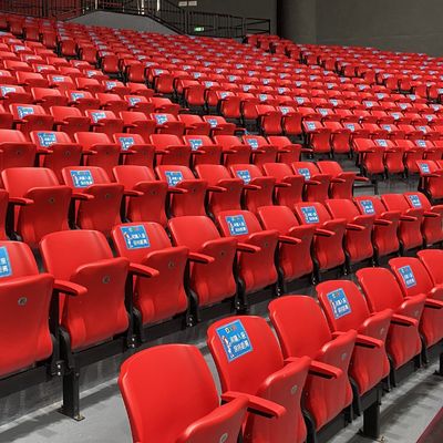 よい価格 耐火性、アンチエイジング、UVカットのプラスチック製スタジアムシート、屋外スポーツ用固定スタジアムチェア オンラインで