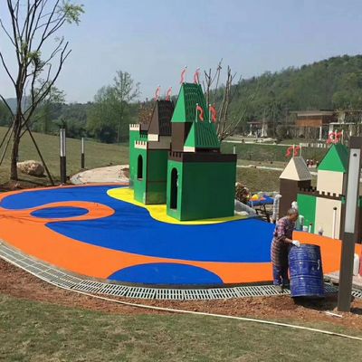 よい価格 赤く青く黄色い虹色の創造的なEPDMのゴム製体育館のフロアーリング オンラインで