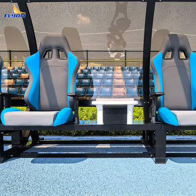 よい価格 足球スタジアムのチームシェルターのための組み立て装置と5年間の保証とアルミポータブル代替ベンチ オンラインで