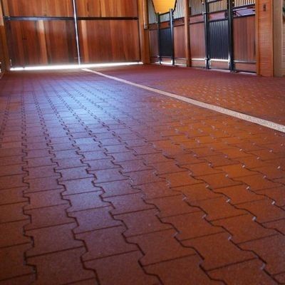 よい価格 Ecoの反老化する耐久性の表面が付いている友好的なリサイクルされたゴム製床タイル オンラインで