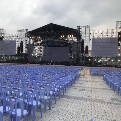 白色PP素材 携帯式イベント用床 20トンの負荷容量と5年間の保証