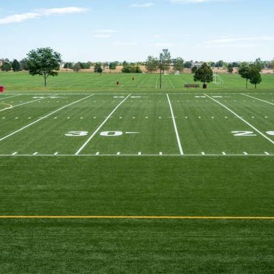 よい価格 ロール フットボールの人工的な草、深緑色のサッカー競技場の総合的な草1本あたりの25mの× 4m オンラインで