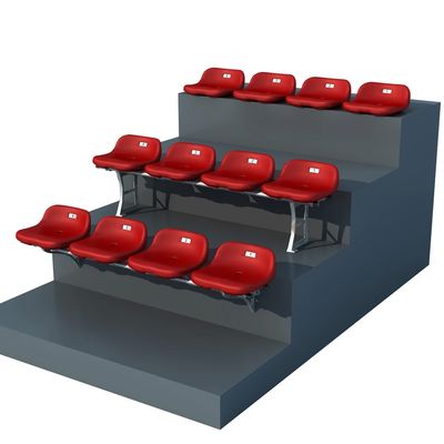 色とりどりのカスタムロゴ HDPE PP スタジアムシート 屋内・屋外イベント用 アンチエイジング UV 耐性