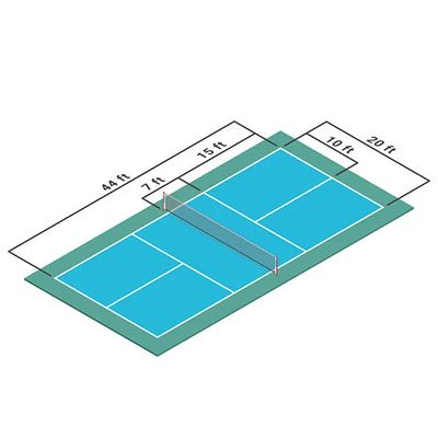 よい価格 アクリルコーティングと結晶砂の付いた防滑紫外線保護ピークボールコートマット オンラインで