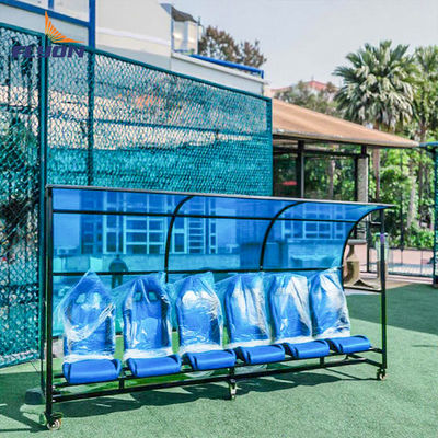 ポータブル サッカー 代替 ベンチ シェルター オーダーメイド ロゴ / チーム名オプションと ADA 対応 アクセシビリティ