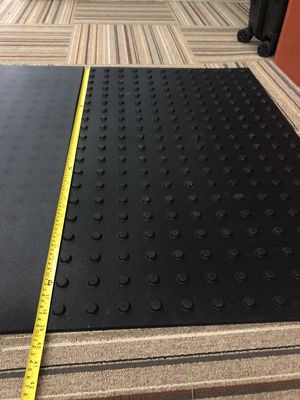 点字ブロック ゴム製床マット 60x100cm 衝撃吸収 ジムマット