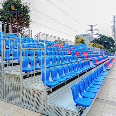 よい価格 Temporary Outdoor Chairs Gym Aluminum Bleachers with Plastic Seats オンラインで
