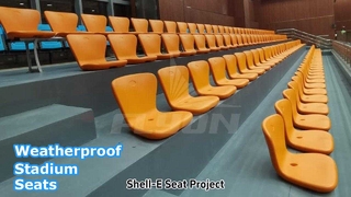 Shell-E 耐久性のあるプラスチック製スタジアム座席の耐候性